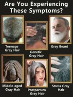 YH03 tueur de cheveux blancs cheveux blancs à noirs traitement de sérum d'essence de cheveux Anti-gris restaurer la couleur naturelle des cheveux et restaurer la santé 4