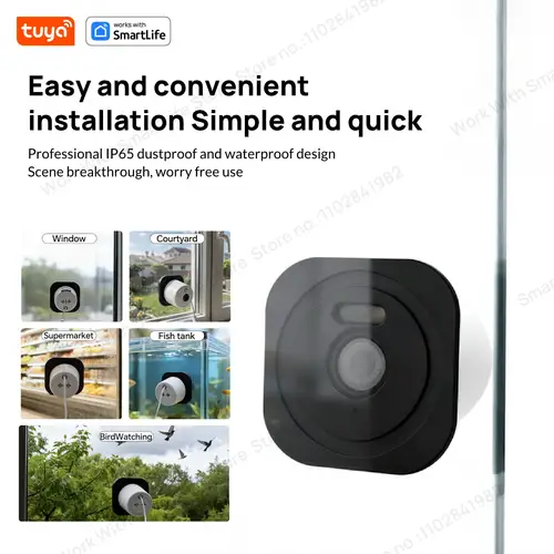 3MP 2K Tuya Window Camera,2.4GHz & 5GHz WiFi Indoor Cameras for Home Security W/Color Night Vision,Person Motion Detection,Easy - Image 4