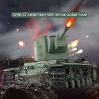 Henglong 3949 Soviet Kv-2 Heavy Tank 1:16 Remote Control Tank Kv-2 Can Launch Smoke Tracks Military Remote Control Toy 1