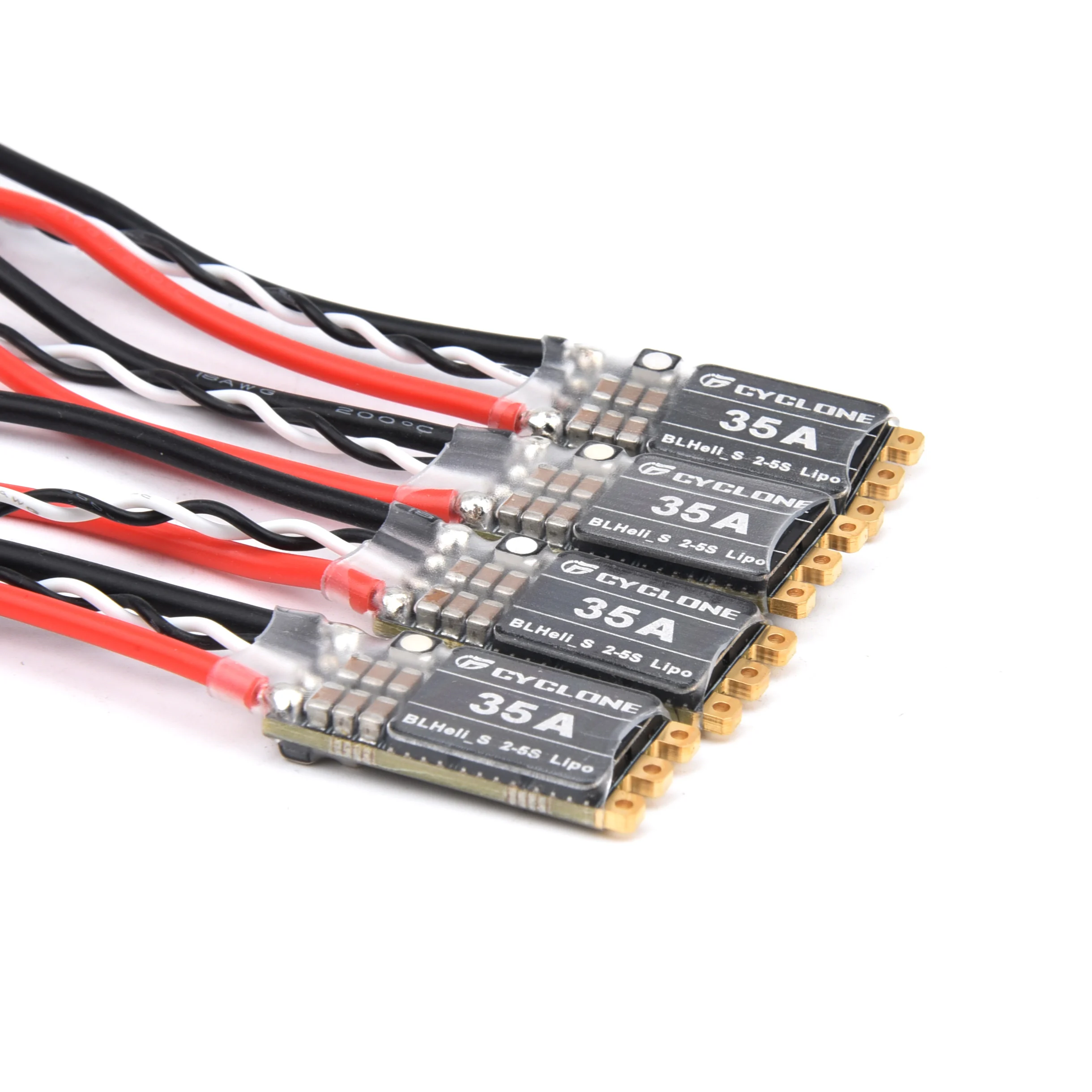 4Pcs Cyclone 20A / 35A / 45A BLHeli_S ESC Supporting 2-5S Power Supply ...