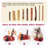 Bully Stick Holder Dog Toy Slow Feeder Ball Food Dispensing Toy for Small Medium Dogs Irregular Rolling Design Dog Toys 6