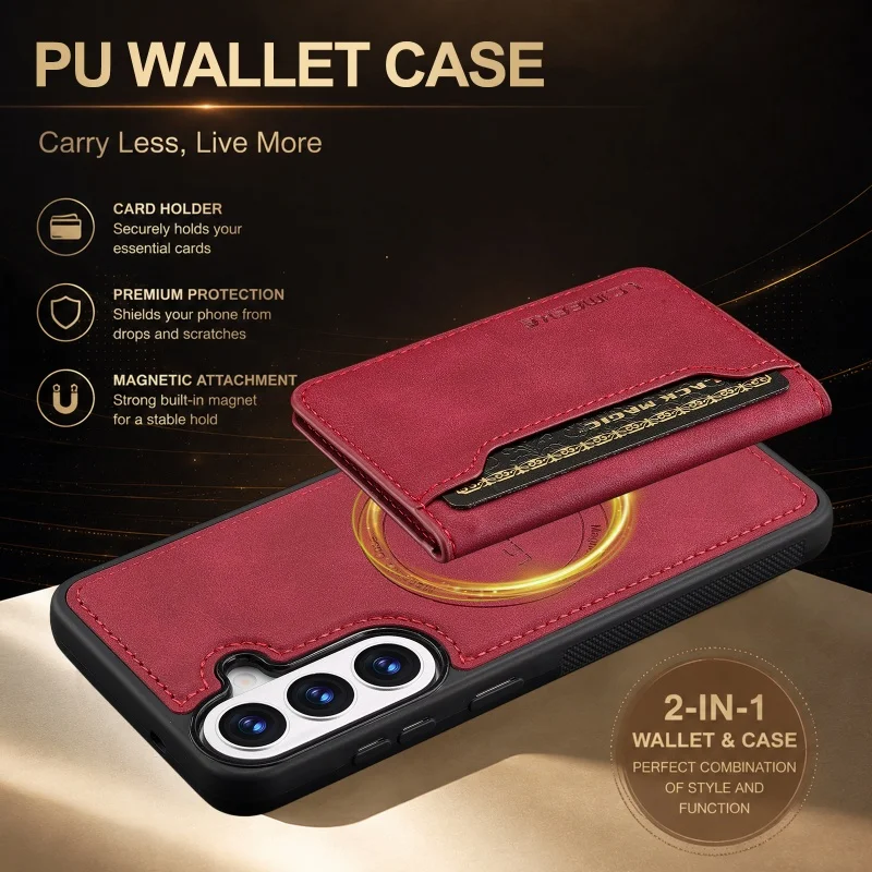 Versatile 2-in-1 Magnetic Leather Wallet Card Phone Case Cover