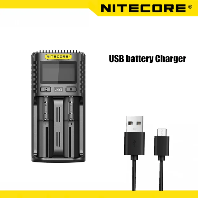 Nitecore Chargeur Usb Rapide Ums2 Noir