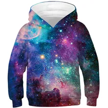 

Space Galaxy Boys And Girls Hooded Sweatshirt, Color Nebula 3D Printed Sweatshirt, Fashion Casual Sweater 2022