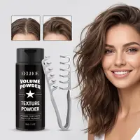 Ensemble de poudre volumisante pour cheveux avec peigne coiffant, contrôle de l'huile, texture mate, poudre longue durée pour coiffage des cheveux pour hommes et femmes 6