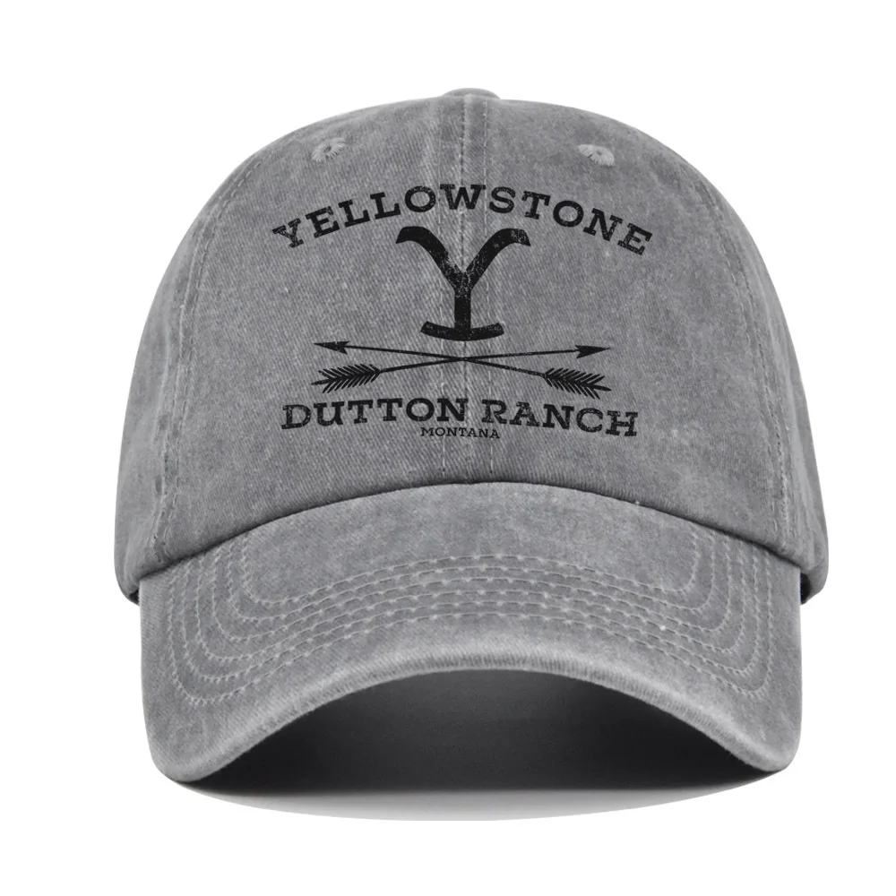 Yellowstone Dutton Ranch Baseball Cap Vintage Washed Dad Hat Distressed Sun Hat Unisex Snapback Hat Visors 2