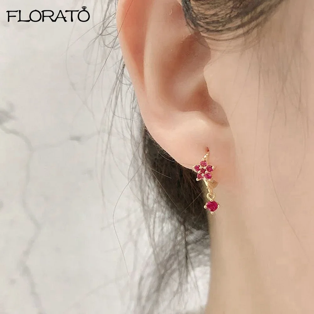Orecchini A Cerchio In Zirconia Cubica – Argento 925 Placcato Oro 18k, Ipoallergenici, Multicolori, Per Donne E Ragazze