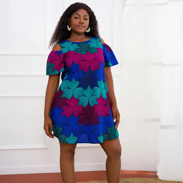 Abimbola Flare Sleeve Ankara Dress - Image 4