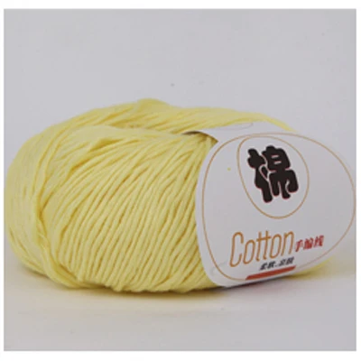 Luxurious 100% Cotton Soft Knitting Yarn for Handcrafts and Crochet – 50g Ball