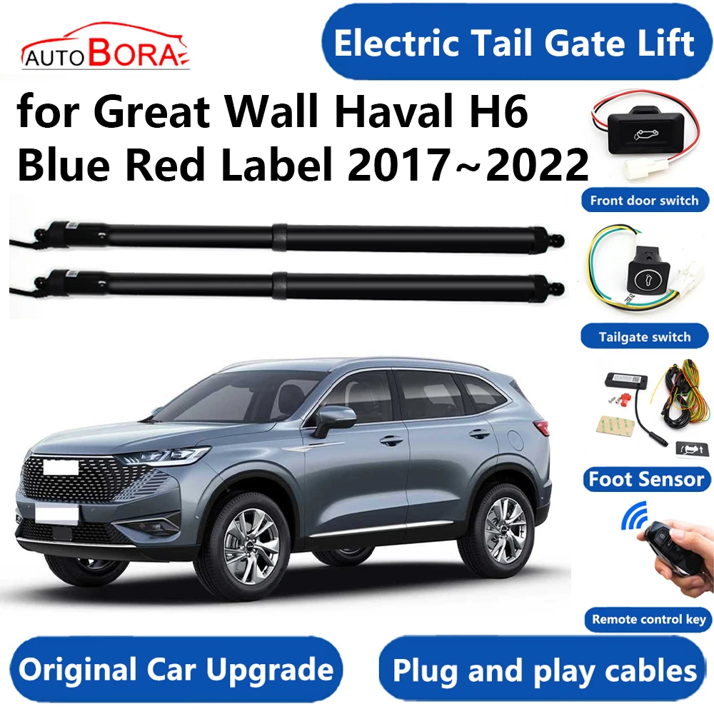 

Car Electric Tail Gate Lift System Power Liftgate Kit Auto Automatic Tailgate Opener for Great Wall Haval H6 Blue Red Label