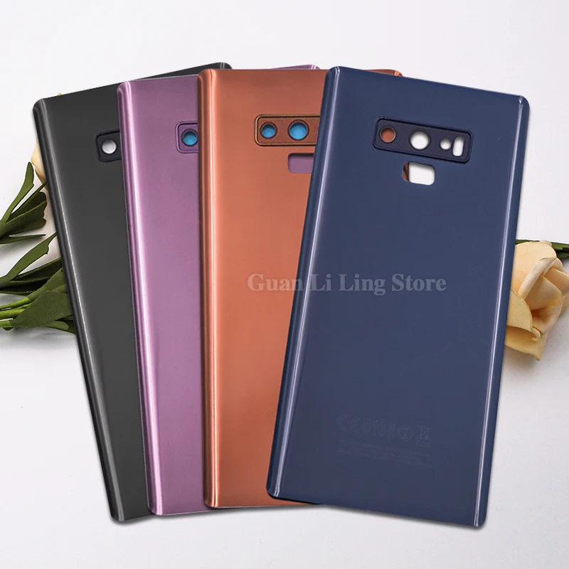 

For Samsung Galaxy Note 9 N960 N960F Rear Door Battery Back Cover Note9 Glass Panel Chassis Housing Case Camera Lens Adhesive