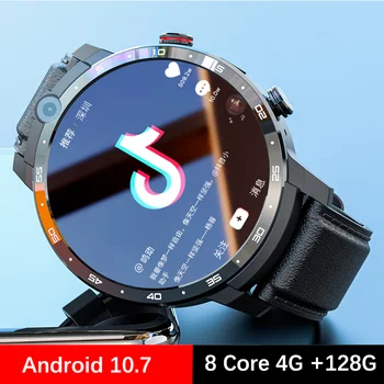 2022 NOUVEAU 4G Netcom Z36 8-Core Écran Rond Montre Intelligente Adulte GPS WiFi Jeu Vidéo 128G Smartwatch Android 10 Xiaomi Amazfit