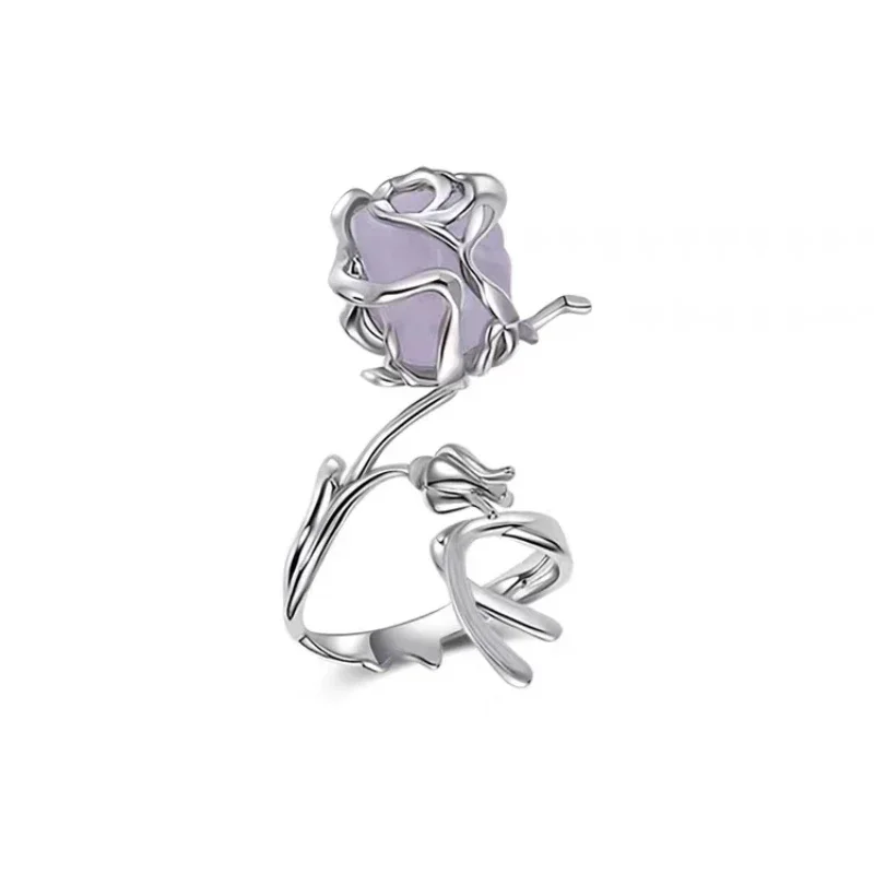 

Оригинальное уникальное значение уникальные и модные кольца в американском стиле фиолетовая Роза острая девушка бабочка Необычные кольца