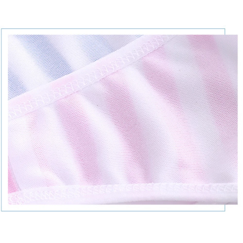 Blue White Stripe Bikini Swimsuit Underwear Vacation Daily Moderate Elasticity Polyester Fabric Regular Length