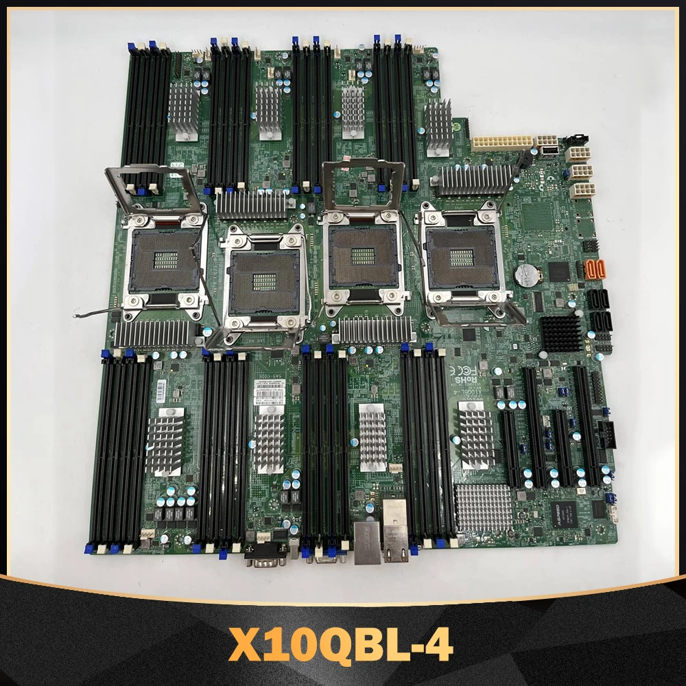 Server Motherboard Quad Socket R1 (LGA 2011) Supports Xeon Processor E7-4800 v4/v3 Family For Supermicro X10QBL-4