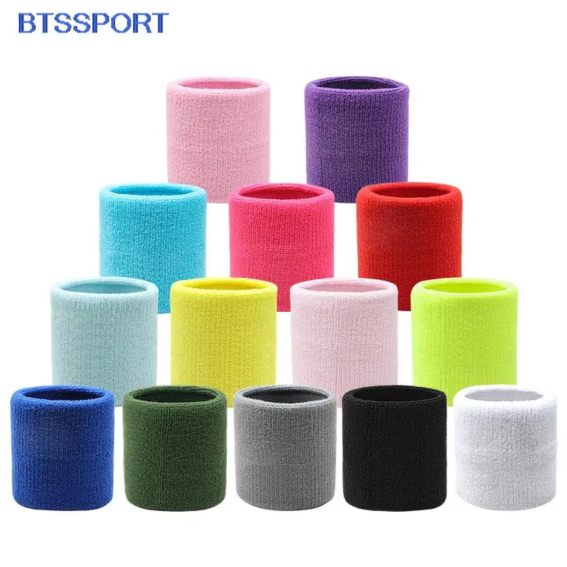 

1pc Colorful Cotton Unisex Sport Sweatband Wristband Wrist Protector Gym Running Sport Safety Wrist Support Brace Wrap Bandage
