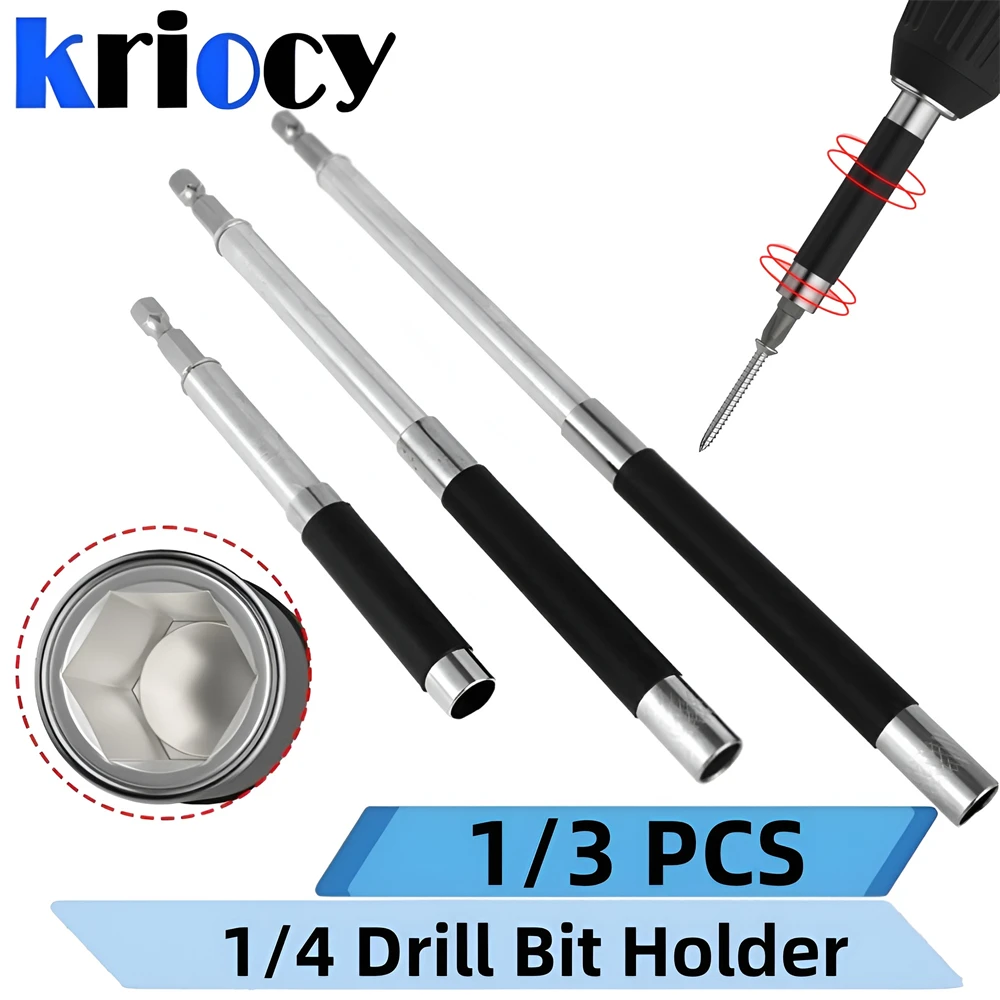 1/3PCS 80/120/140MM Quick Release Magnetic Screwdriver Bit