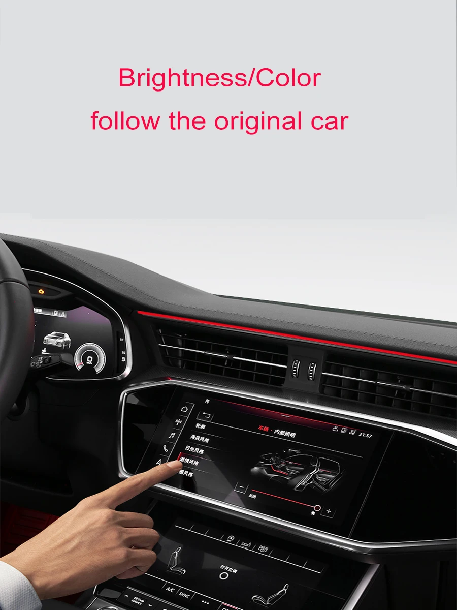 Auto Dashboard Ambient Light Central control LED Bar Strip Light Co