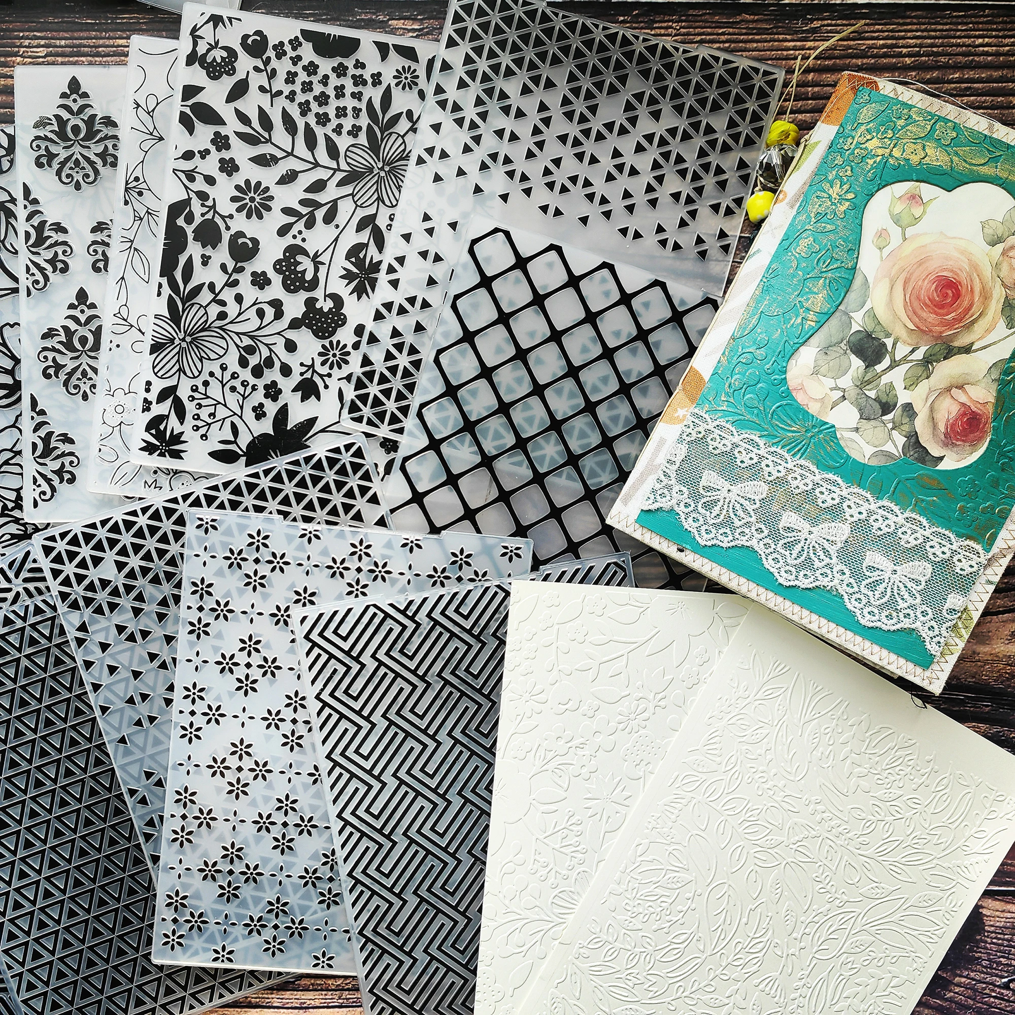 

Embossing Folder Junk Journal Scrapbooking Album Craft