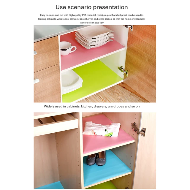 Kitchen Cabinet Shelf Liner Non Sticky Cabinet Liner Drawer - Temu