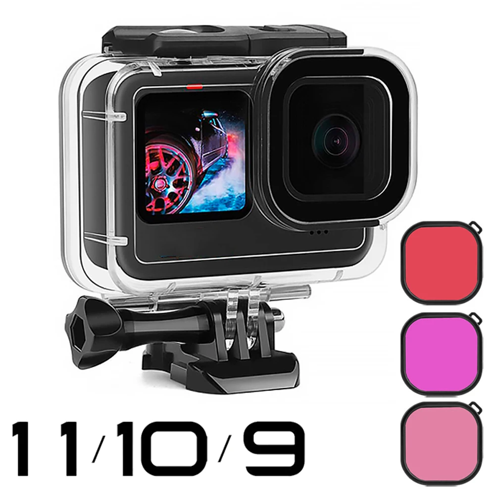 60m Waterproof Case For Gopro Hero 10 9 Black Protective Diving