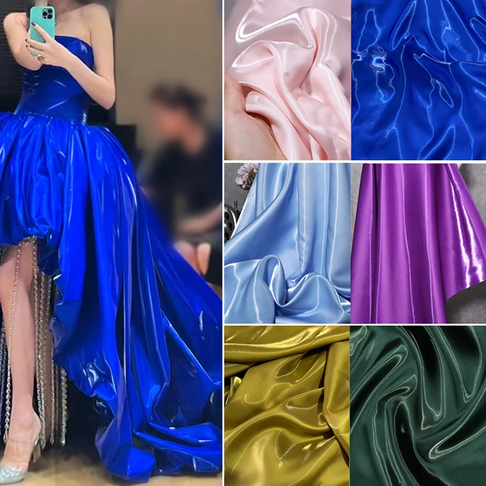 Satin Fabric For Dress Suit Clothing Designer DIY Material