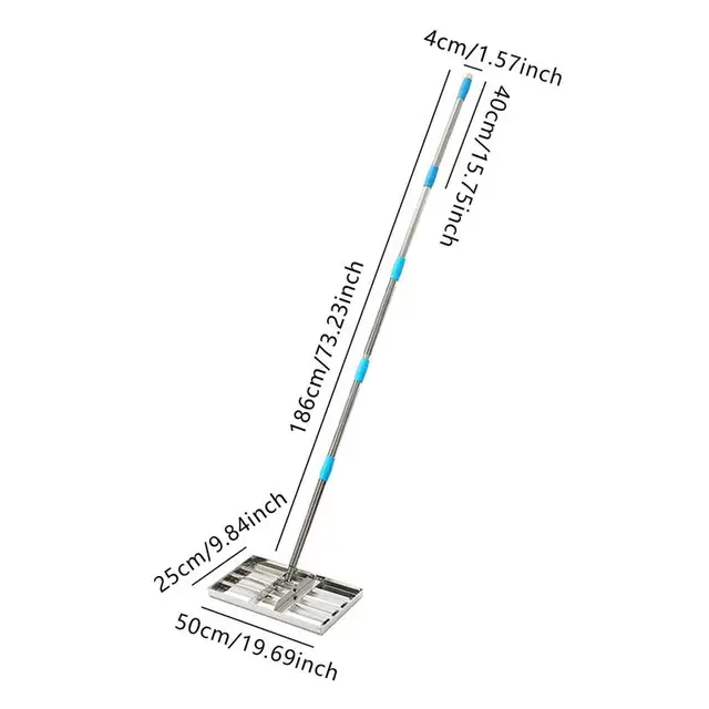 Gyep Szintű Gereblye Állítható Rozsdamentes Acél Pólus Kerti Szerszámokhoz Nehéz Teherbíró -Szintű A Hátsó Udvar Kertjéhez - Image 6
