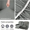 Recliner Sofa Covers with Console Cover All-inclusive Elastic 2 Seater Armchair Case Removable Loveseat Recliner Couch Slipcover 5