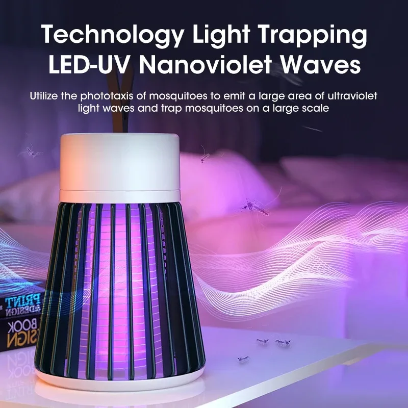 Electric Shock Mosquito Killer Lamp USB Fly Trap
