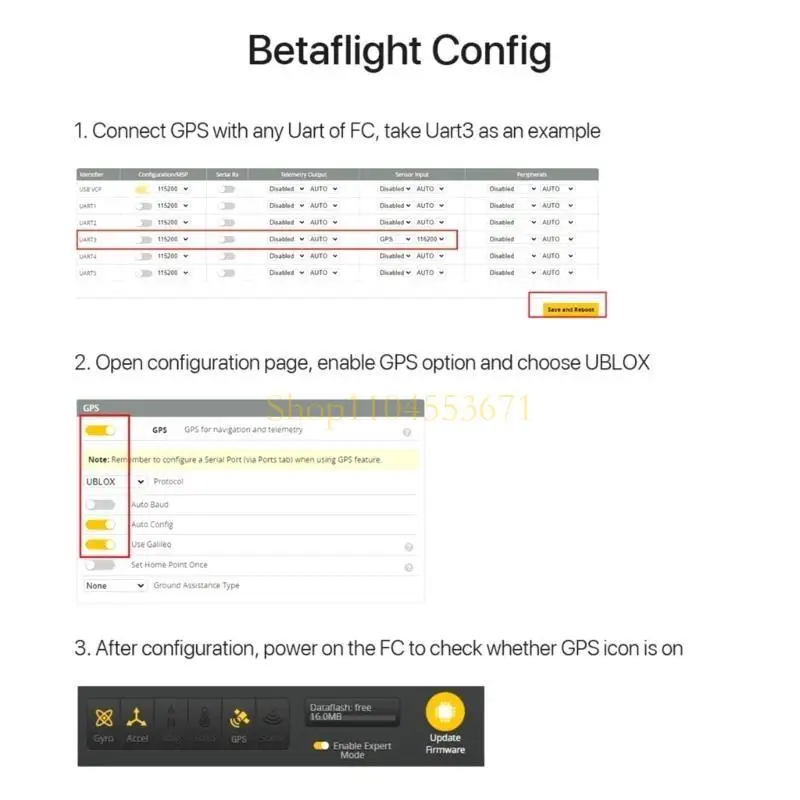 베스트 셀러 M10Q-120 이중 프로토콜 탐색 수신기 내장 QMC5883 나침반 세라믹안테나
