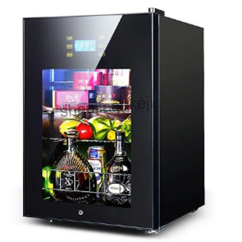 JC-95E Cold Storage Refrigerator Wine Refrigerators transparent glass door tea drinks freezers food sample cabinet