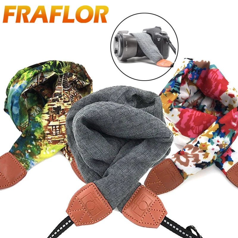 조절 가능한 스타일의 목 어깨 스트랩 숄 및 스카프 빈티지 벨트 니콘  펜탁스 DSLR 캐논 EOS 카메라용 오리엔탈 보헤미안 스타일