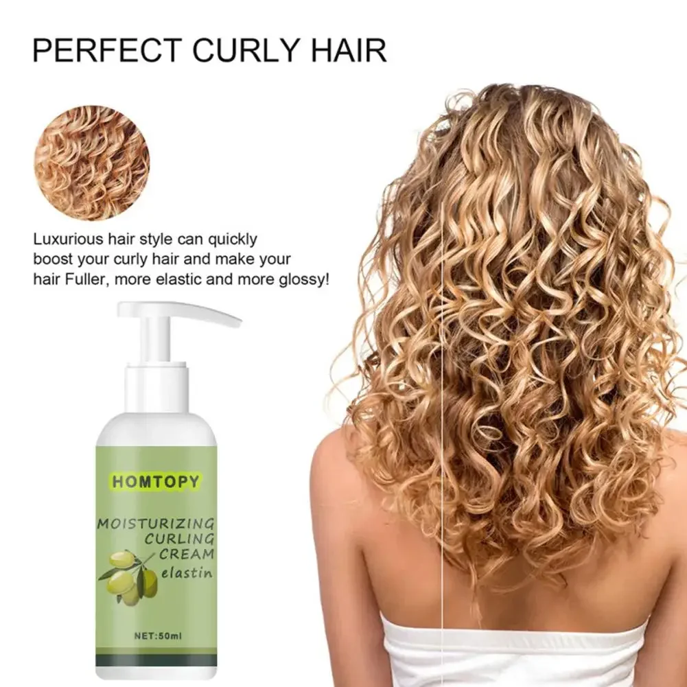 50ml Volumizing Cream Volume Lift Styling Cream Hairs Conditioner Curly Hair Curly for All Hair Types Wavy Rizos