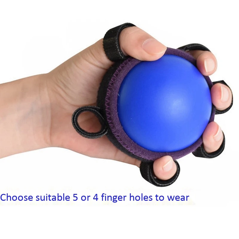 2X Hand Grip PU Ball Finger Practice Hemiplegia Exercise Muscle Power Rubber Rehabilitation Training Gripper