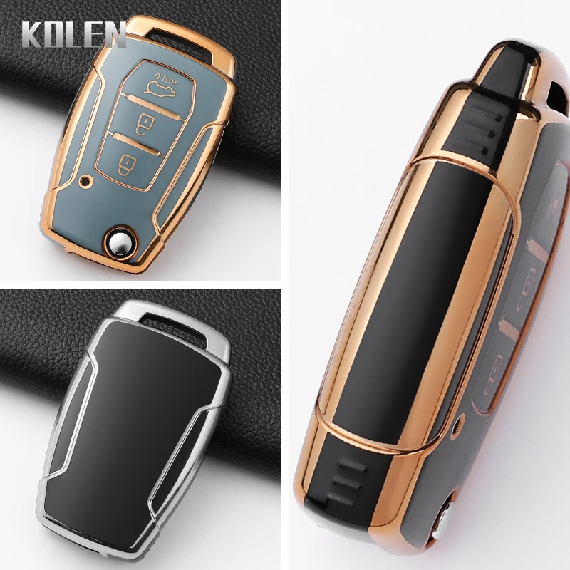 Mode TPU Auto Schlüssel Fall Abdeckung Für SsangYong Kyron Actyon Tivolan Korando Rexton Tivoli Geschützt Schlüsselbund Shell Fob Zubehör – Detail 12