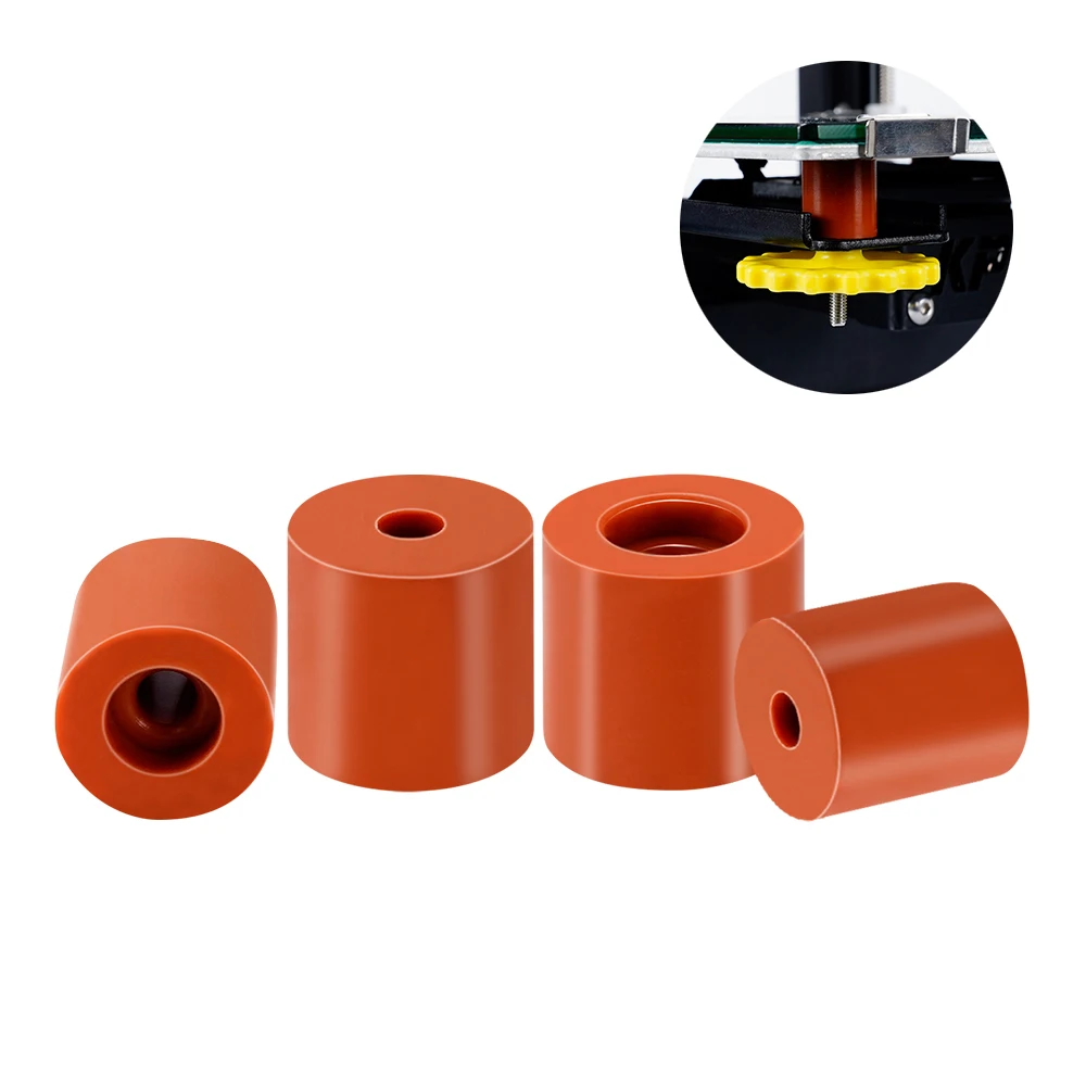 4pcs High Temperature Silicone Solid Spacer Hot Bed Leveling Column For CR-10 CR10S Ender-3 Prusa I3 3D Printer Parts