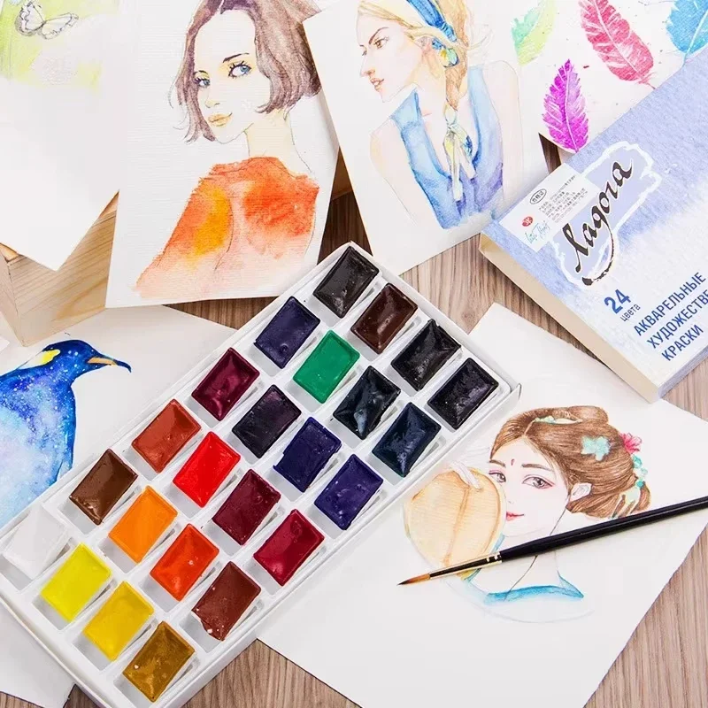 Juego De Acuarelas, 100 Colores Pintura Con Estuche De Metal | Meses