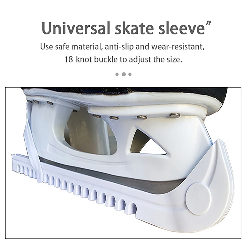Plastic Ice Blade Protector Non-Slip Universal Ice Skate Blade Guards Wear-Resistant Ice Knife Blade Protector Sleeve for Hockey 6
