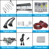 100ft/31M RGBW Smart Outdoor Eave Lights Permanent Track Lights 30mm Diameter For Festive Party Christmas Waterproof IP68 5