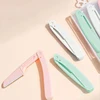 Portable Folding Eyebrow Trimmer Safe Facial Epilators Face Anti Scratch Razor Blade Epilator Set Women Beauty Makeup Tool 5