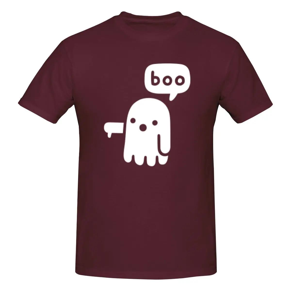 thumbnail image 1 of Camiseta de manga corta 100 % algodón para hombre con el fantasma de la desaprobación, 1 of 5