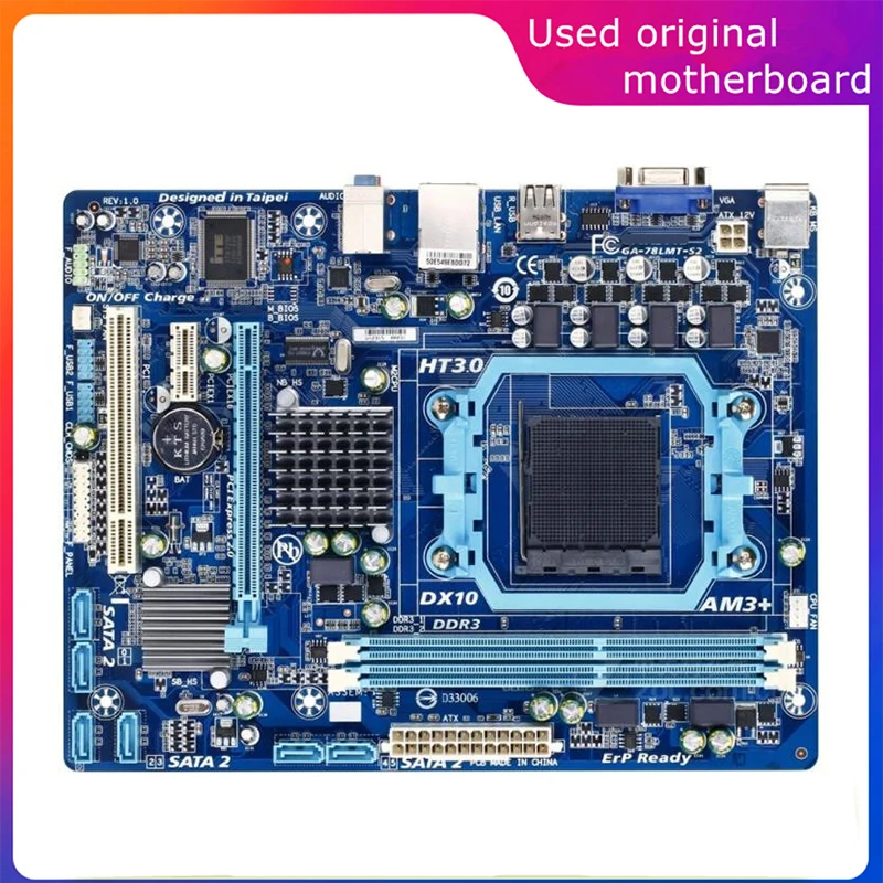 

Б/у материнская плата AM3 + AM3b для AMD 780G Φ 78LMT-S2 USB2.0 SATA2, материнская плата AM3b DDR3, десктопная материнская плата