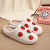 Winter Indoor Warm Slippers For Women Men Plush Non-slip Floor Slides Couple Fluffy Soft Flip Flops Adults Lovely Rainbow Shoes 5