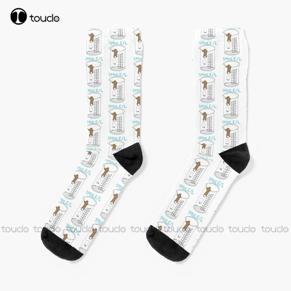 

Chemistry 1 Mole Per Litre For Mole Or Avogadro_S Day Socks High Quality Cute Elegant Lovely Kawaii Cartoon Sweet Cotton Sock