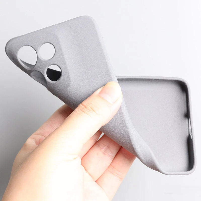 Sand Matte Soft Silicone Shockproof Phone Case - Full Protection Camera Cover