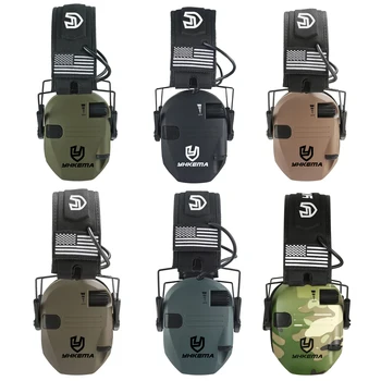 Cuffie di protezione tattica di sicurezza Sport all'aria aperta 23dB Cuffie antirumore Impatto Amplificazione del suono Orecchio da caccia uditivo