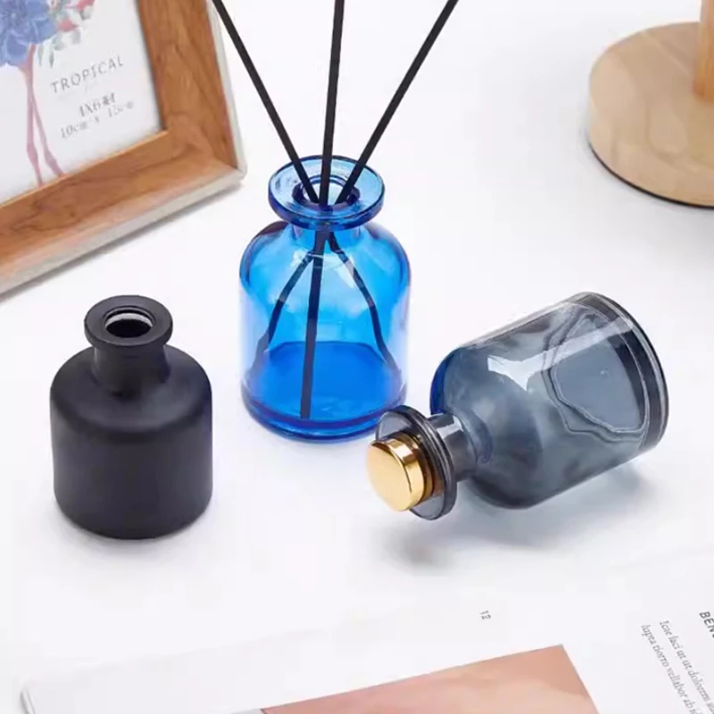 1Pcs 50ml Home Fragrance Diffuser Bottle Party Gifts Glass Container Reed Diffuser Essential Oil Bottle Sticks