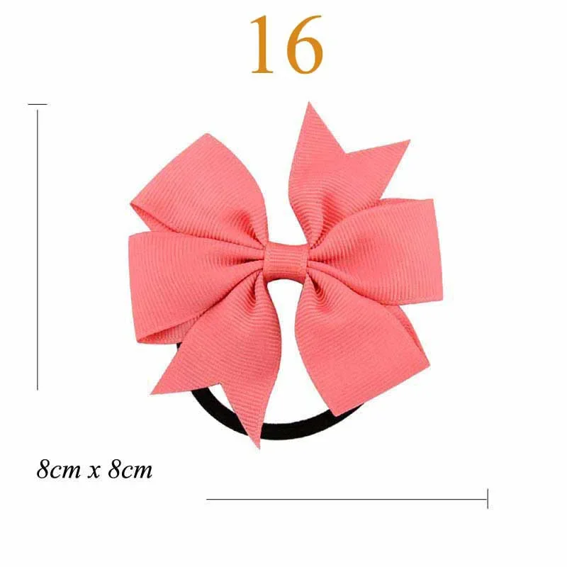 Elastic Hairband with 3 Knot and Floral Ribbon Accents - Handmade Girls' Party Hair Accessory