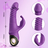 2022 Kaninchen Stoßen Vibrator Automatische Teleskop G-punkt Klitoris Stimulator Weibliche Masturbation Sex Spielzeug Für Frauen Erwachsene 5