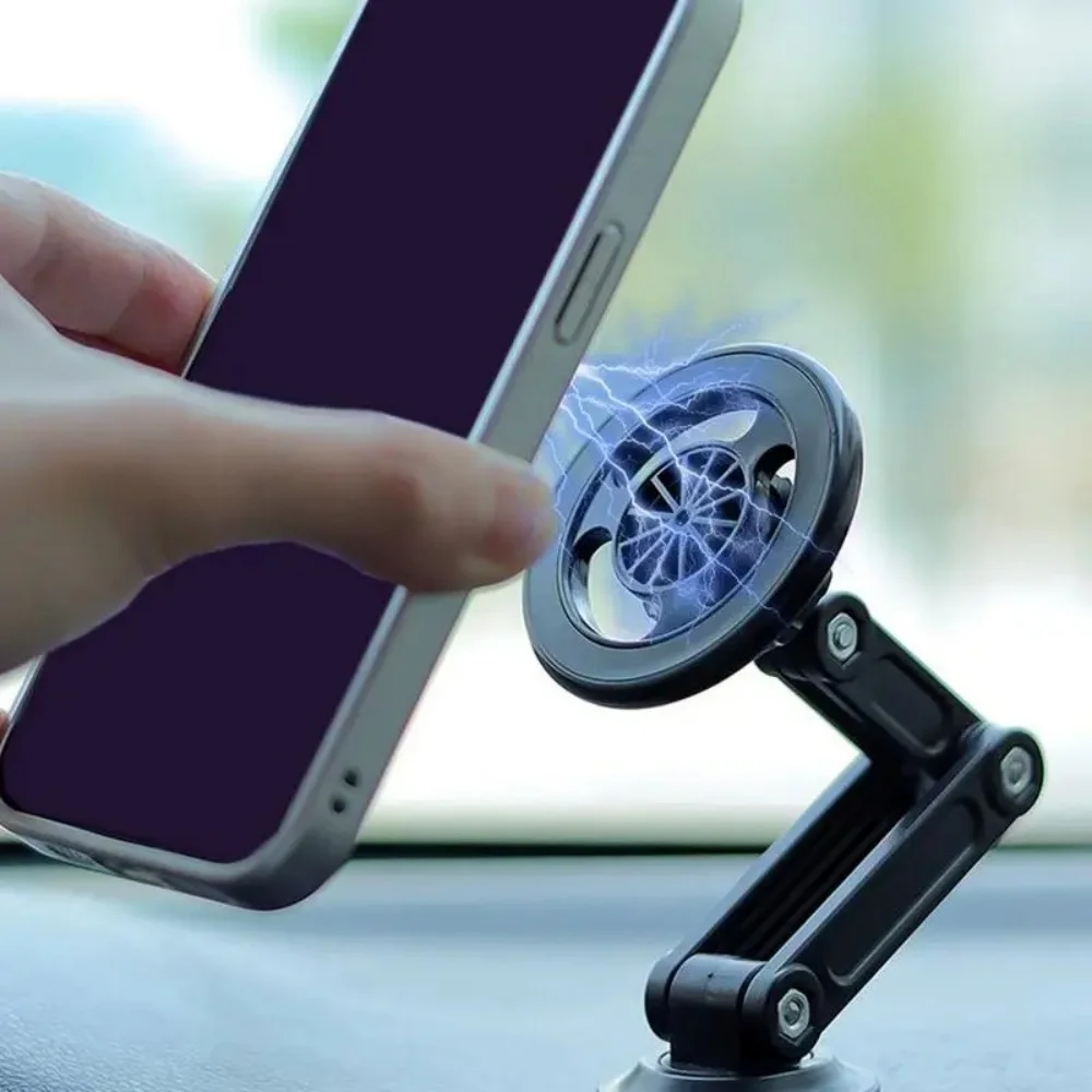 360° Rotatable Magnetic Dashboard Phone Holder Adjustable Auto GPS Navigation Universal Anti Slip Car Smartphone Stand_voghion.com